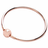 925 Sterling Silver Rose Clasp Clip for Bracelet Bangle Charm