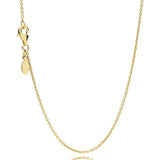 Rose Classic Cable Anchor Lobster Clasp Chain Necklace 925 Silver Bead Charm Bra