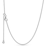 Rose Signature Link Chain Necklace 925 Sterling Silver