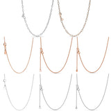 Rose Signature Link Chain Necklace 925 Sterling Silver