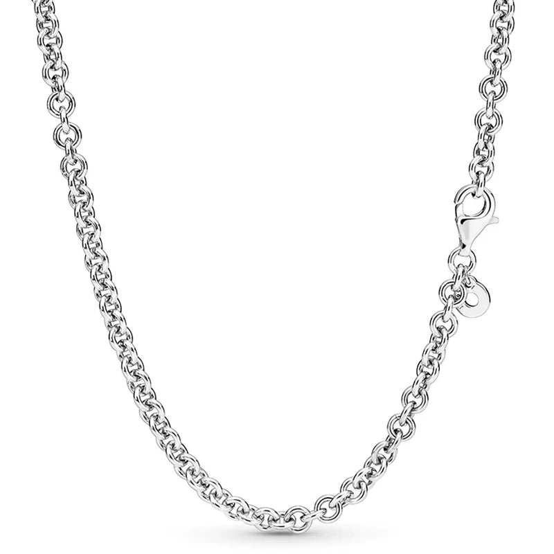 925 Sterling Silver Cable Chain Necklace for DIY Bracelet