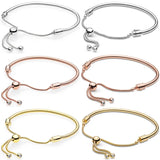 Rose & Silver Moments Sliding Bracelet