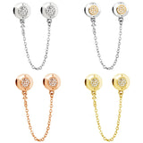 Two-tone Rose Signature Beads for Bracelet