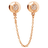 Two-tone Rose Signature Beads for Bracelet