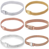 Rose Woven Mesh Reflexions Bracelet 925 Silver