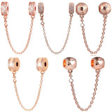 Elegant Starry Night Safety Chain Charm for 925 Silver Bracelet