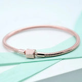 925 Silver Charm Bracelet with Barrel Clasp