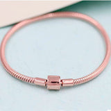925 Silver Charm Bracelet with Barrel Clasp