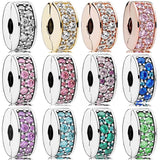 Rose Multicolor Mosaic Clip Stopper Charm 925 Silver Beads