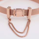 Rose Reflexions Safety Chain Clip Stopper Beads for 925 Silver Bracelet