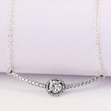 Elegant Crystal Necklace for 925 Silver Bead Bracelet
