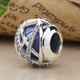 Royal Star Galaxy Crystal Beads 925 Sterling Silver Charm Bracelet DIY