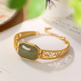 S925 Silver Plated Hetian Jade Butterfly Goddess Bracelet