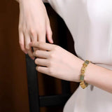 Sterling Silver Gold-Plated Hetian Jade Gray Jade Chinese Ruyi
