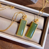 S925 Sterling Silver Gray Jade Pendant for Women