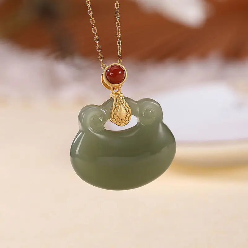 S925 Sterling Silver Gray Jade Sweater Chain