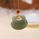 S925 Sterling Silver Gray Jade Sweater Chain