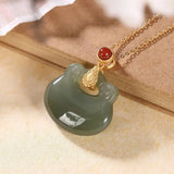 S925 Sterling Silver Gray Jade Sweater Chain