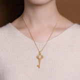 Hetian Jade Pendant Necklace Chinese Palace Style Jewelry