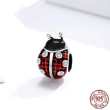 Seven-star Ladybug S925 Sterling Silver Pendant
