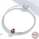 Seven-star Ladybug S925 Sterling Silver Pendant
