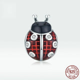 Seven-star Ladybug S925 Sterling Silver Pendant