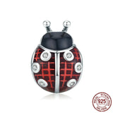 Seven-star Ladybug S925 Sterling Silver Pendant