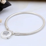 Smooth Snake Bracelet Bangle 925 Silver Charm DIY Jewelry