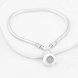 Smooth Snake Bracelet Bangle 925 Silver Charm DIY Jewelry