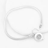 Smooth Snake Bracelet Bangle 925 Silver Charm DIY Jewelry