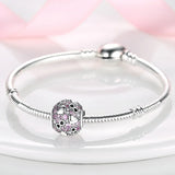 Silver Heart Eternity Symbol Charms Beads Fits Bracelet