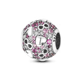 Silver Heart Eternity Symbol Charms Beads Fits Bracelet