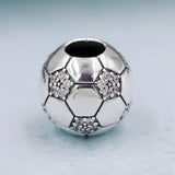 Football Crystal Bead Charm for 925 Silver Bracelet