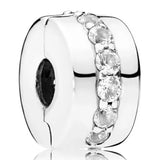 Sparkling Rose Shining Path Charm 925 Sterling Silver Beads