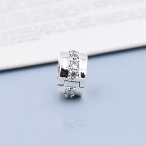 Crystal Clip Lock Stopper Beads for Charm Bracelet