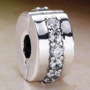 Crystal Clip Lock Stopper Beads for Charm Bracelet