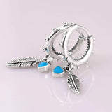 Spiritual Feathers 925 Sterling Silver Earrings Wedding Gift