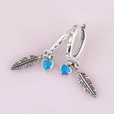 Spiritual Feathers 925 Sterling Silver Earrings Wedding Gift