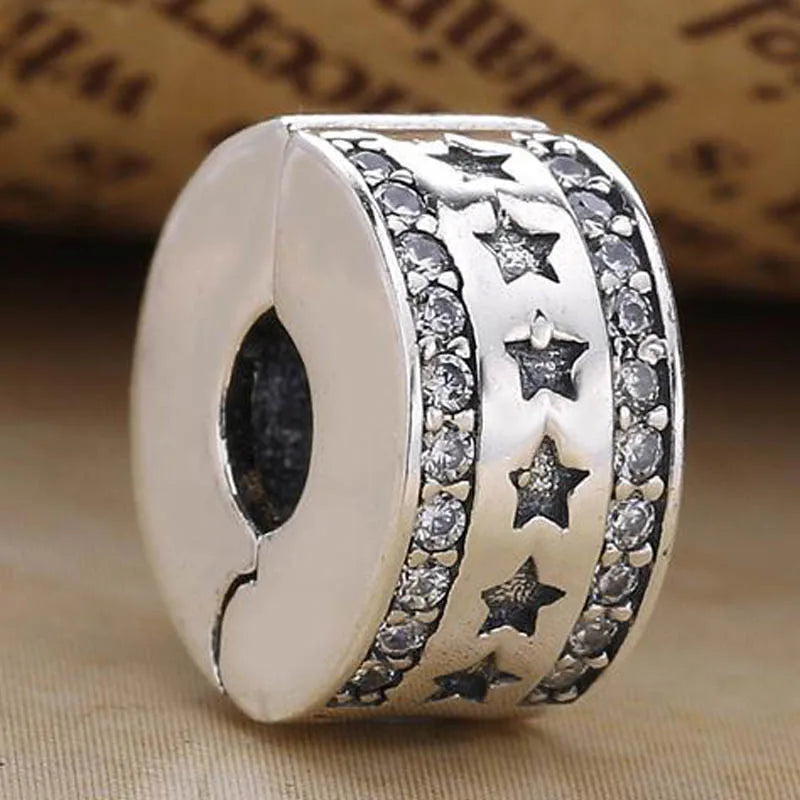 Crystal Clip Stopper Beads for Bracelet