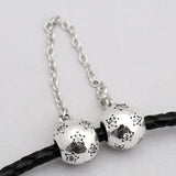 Crystal Safety Chain Beads for Charm Bracelet Bangle
