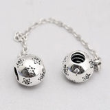 Crystal Safety Chain Beads for Charm Bracelet Bangle