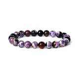 Original Stripe Agates Beads Bracelet Natural Stone Chakra Bead Bangles