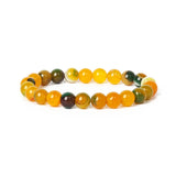 Original Stripe Agates Beads Bracelet Natural Stone Chakra Bead Bangles