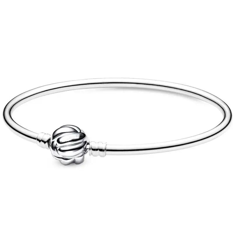 925 Silver Love Knot Bracelet Bangle