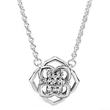 Rose Petals Collier Necklace 925 Sterling Silver