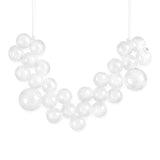 Hollow Long Glass Bubble Hoop Earrings For Women