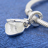Enamel Pet Dog Pendant Beads for 925 Silver Charm Bracelet DIY