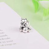 Cheap Girl Christmas Charm Pendant 925 Sterling Silver Beads