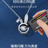 Zodiac Rabbit Moissanite Diamond Sterling Silvers S925 Necklace Female Pendant