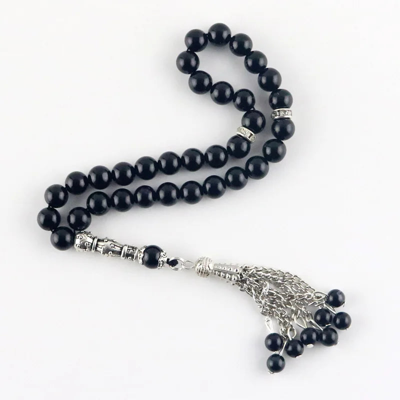 Islamic Tasbih Decorative Beads Round Agate 33 Rosary Misbaha